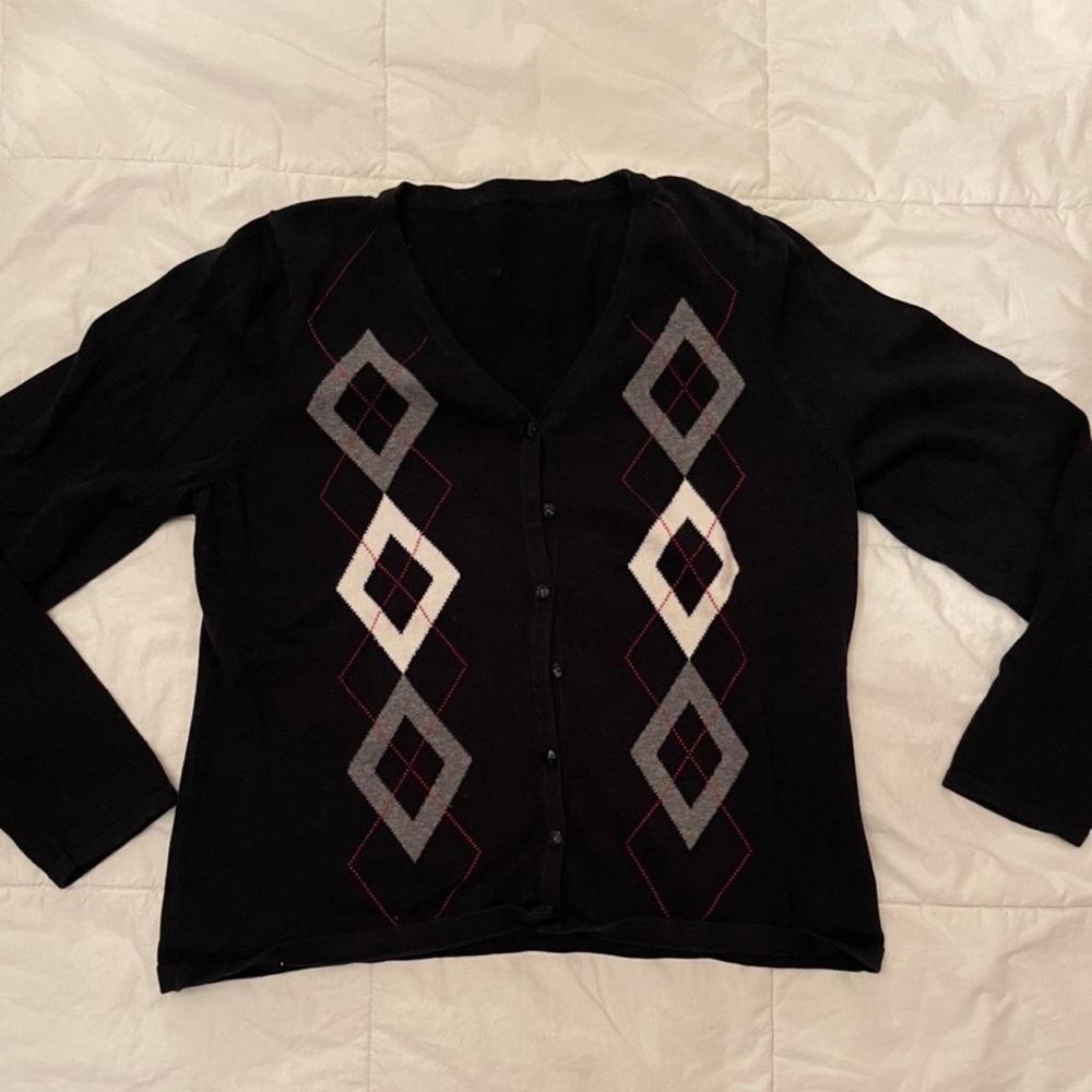 Preppy style cardigan